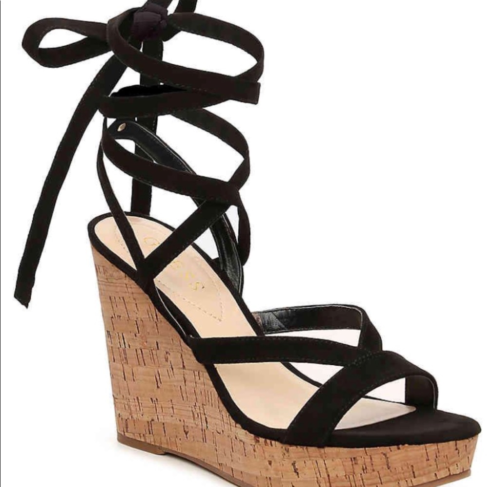 Guess cork wedges